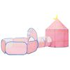 vidaXL Tenda da Gioco per Bambini Rosa con 250 Palline 301x120x128 cm