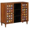 vidaXL Credenza Noce 90 x 33,5 x 75 cm Legno di mango massello