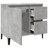vidaXL Mobile Lavabo da Bagno Grigio Rovere 65x33x60cm in Truciolato