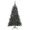 vidaXL Albero di Natale artificiale con 150 LED Verde 150 cm
