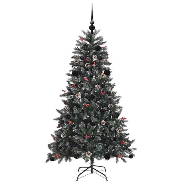 vidaXL Albero di Natale artificiale con 150 LED Verde 150 cm
