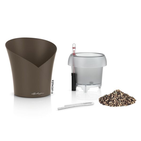 LECHUZA Fioriera ORCHIDEA ALL-IN-ONE Diametro 18 cm Tortora