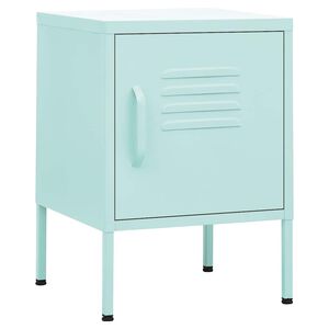 vidaXL Comodino Menta 35x35x51 cm in Acciaio