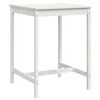 vidaXL Tavolo da Giardino Bianco 82,5x82,5x110cm Legno Massello Pino