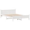vidaXL Letto senza Materasso Bianco 160x200 cm Legno Massello di Pino