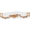 vidaXL Set Divani da Giardino 11 pz con Cuscini in Massello di Acacia