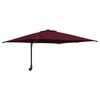 vidaXL Ombrello da giardino Rosso Bordeaux 248,5 x 247,5 x 160 cm