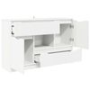 vidaXL Credenza con cassetto Bianco 100 x 30 x 65,6 Legno multistrato