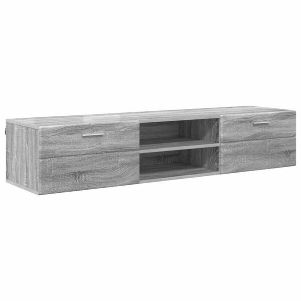 vidaXL Armadio in Legno con cassetto Grigio Sonoma 150 x 39 x 30 cm