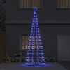 vidaXL Albero di Natale LED con 800 LED con supporto Blu 400 cm Ferro