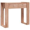 vidaXL Tavolo Consolle 90x35x75 cm in Legno Massello di Teak