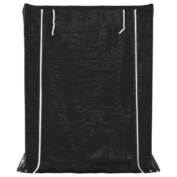 vidaXL Rastrelliera per Legna con Copertura Antipioggia 150x80x200 cm