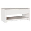 vidaXL Tavolino da salotto con cassetto Drammen Bianco 99 x 55 x 45 cm