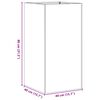 vidaXL Fioriera 40x40x80 cm in Acciaio Inox