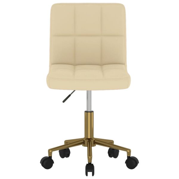 vidaXL Sedie da Pranzo Girevoli 2 pz Crema in Velluto