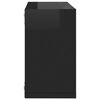 vidaXL Mensole Parete a Cubo 2 pz Nero Lucido 26x15x26 cm