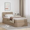 vidaXL Letto con contenitore e materasso Cappuccino 90 x 190 cm