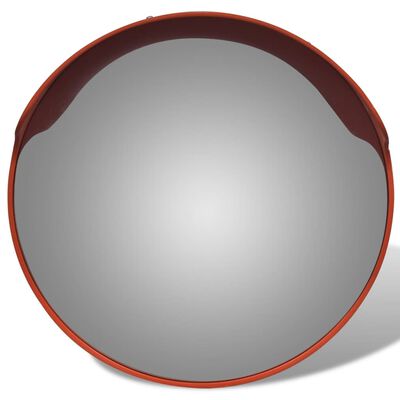 vidaXL Specchio per Traffico Convesso Plastica PC Arancione 45 cm