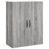 vidaXL Credenza Grigio Sonoma 69,5x34x180 cm in Legno Multistrato
