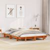 vidaXL Letto senza Materasso Marrone Cera 135x190 cm in Legno di Pino