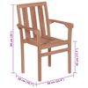 vidaXL Sedie da Giardino 2 pz con Cuscini Grigie Massello di Teak