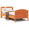 vidaXL Letto senza Materasso Marrone Cera 90x200 cm Legno di Pino
