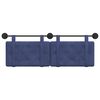 vidaXL Testata appesa Blu Polizia 130 x 55 x 5 cm Velluto