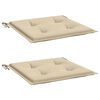 vidaXL Cuscini per Sedia 2 pz Beige 50x50x4 cm in Tessuto Oxford
