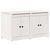 vidaXL Mobile da cucina con lo scaffale MEPPEL Bianco 106 x 55 x 64 cm