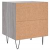 vidaXL Comodini 2 pz Grigio Sonoma 40x35x47,5 cm in Legno Multistrato