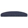 vidaXL Tappetini per scale autoadesivi 30 pz 65x21x4 cm blu semicircolari grandi