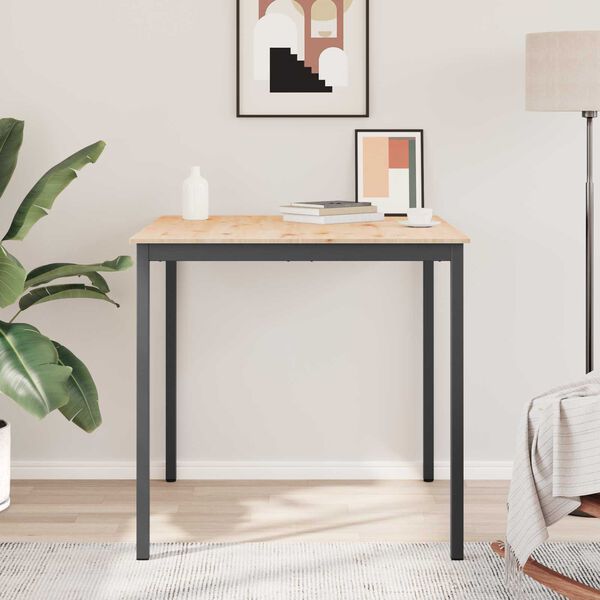 vidaXL Tavolo da bar Naturale 110 x 55 x 105 cm Pino massello