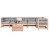 vidaXL Set Divani da Giardino 7 pz in Legno Massello Abete Douglas