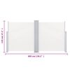vidaXL Tenda da Sole Laterale Retrattile Crema 100x600 cm
