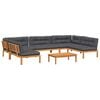 vidaXL Set Divano Pallet da Giardino 6 pz con Cuscini Massello Acacia