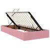vidaXL Letto con Contenitore Rosa 90 x 190 cm Velluto
