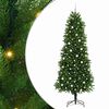 vidaXL Albero di Natale con 300 LED con supporto Verde 240 cm PE