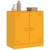 vidaXL Credenza Giallo Senape 67x39x73 cm in Acciaio