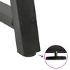 vidaXL Gambe per tavolo da pranzo a forma di A 2 pz Antracite 50x(72-73) cm Acciaio