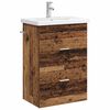 vidaXL Set di mobili per il bagno Legno antico 61 x 40 x 84,5 cm