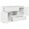 vidaXL Credenza Bianco Lucido 100 x 30 x 65,6 Legno multistrato