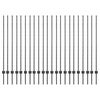 vidaXL Palo per recinzione interrato 22 pz Grigio 180 cm
