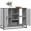 vidaXL Credenza Grigio Sonoma 92x35x76 cm in Legno Multistrato