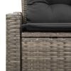vidaXL Divano da giardino con cuscino 123 x 62 x 69 cm polyrattan