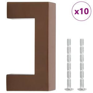 vidaXL Maniglie per Mobili 10pz Bronzo 64mm in Acciaio Inox