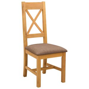 vidaXL Sedia da pranzo 2 pz Legno di Quercia Massello Grigio