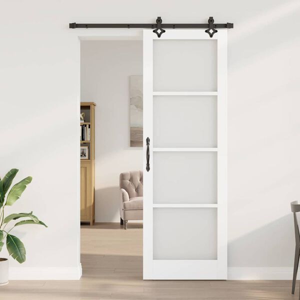 vidaXL Porta scorrevole Bianco 78 x 232 cm