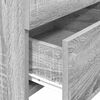 vidaXL Comodini 2 pz con 2 cassetti Grigio Sonoma 40x36,5x62 cm