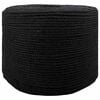 vidaXL Spago di Cotone 10 pz 2 mm 100 m Nero 100% Cotone