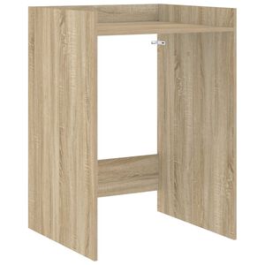vidaXL Mobiletto per lavatrice Rovere Sonoma 67,5 x 62 x 97 cm
